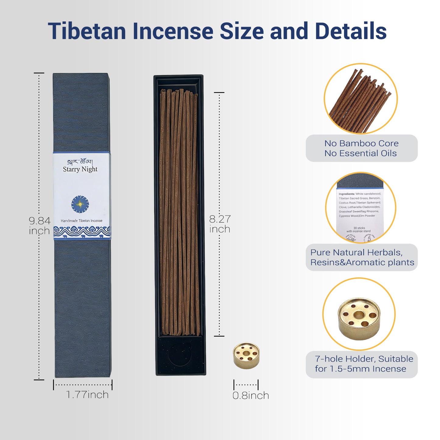 Starry Night ICH Traditional Handmade Tibetan Incense